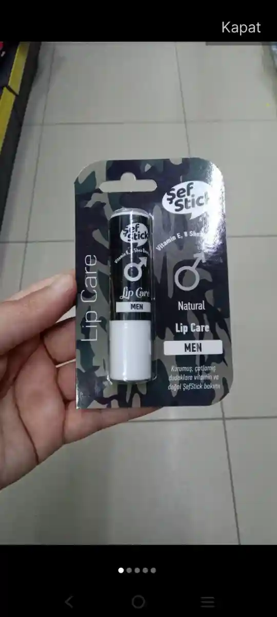 Doğal dudak bakım stick'i