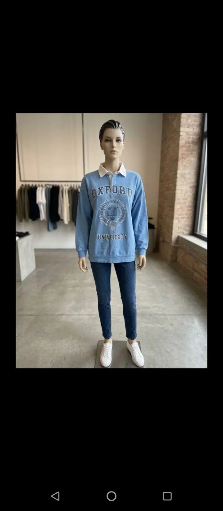 Yani/s-m beden/ mavi polo sweatshirt ( ürün kodu. 8888544 )