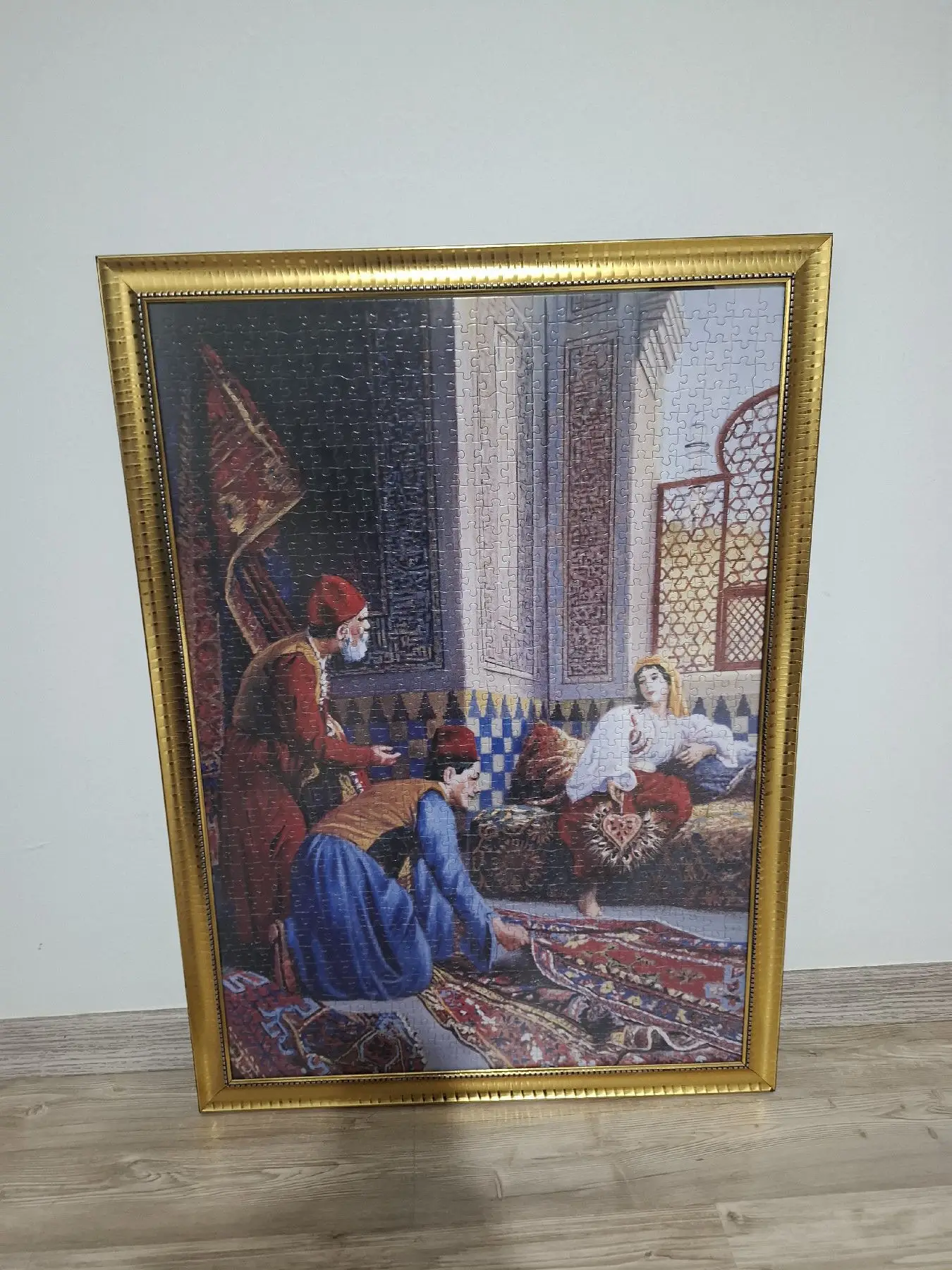 Osmanlı temalı çerçeveli tablo ( puzzle,  yapboz tablo)