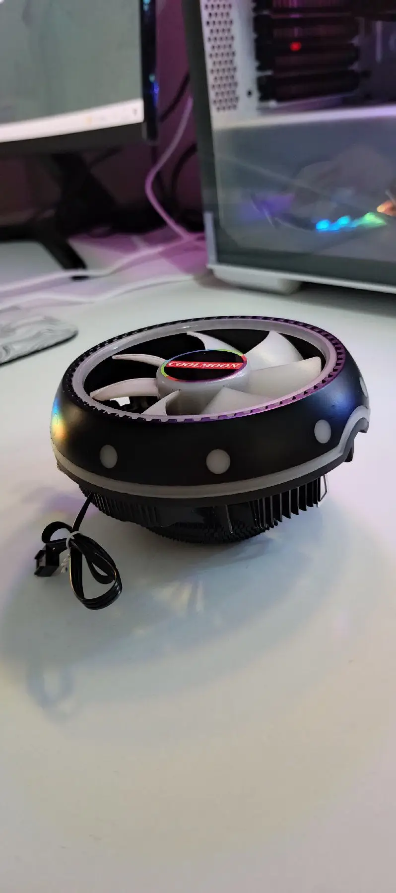 Coolmoon ufo rgb bi̇lgi̇sayar i̇şlemci̇ fani