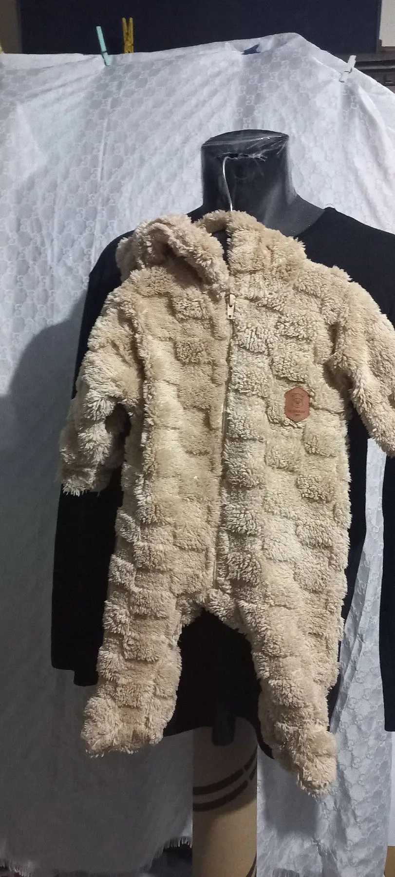 Bebe peluş tulum