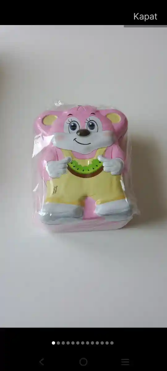 Sevimli ayıcık peluş kumbara
