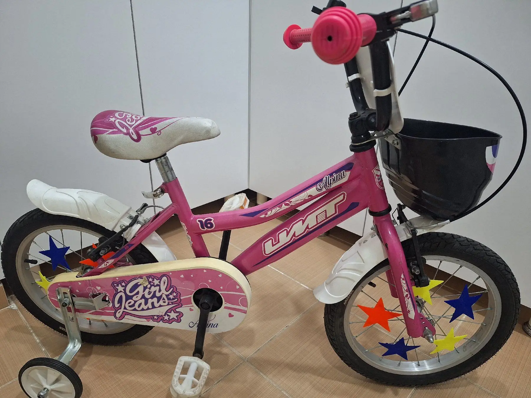 Pembe kız bisikleti 16 inç