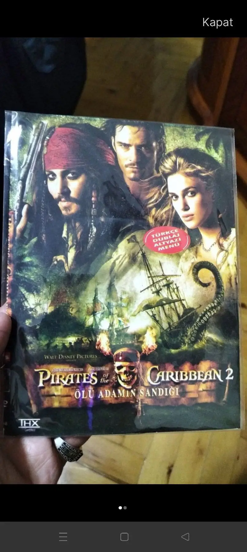 Karayip korsanları 2: ölü adamın sandığı dvd