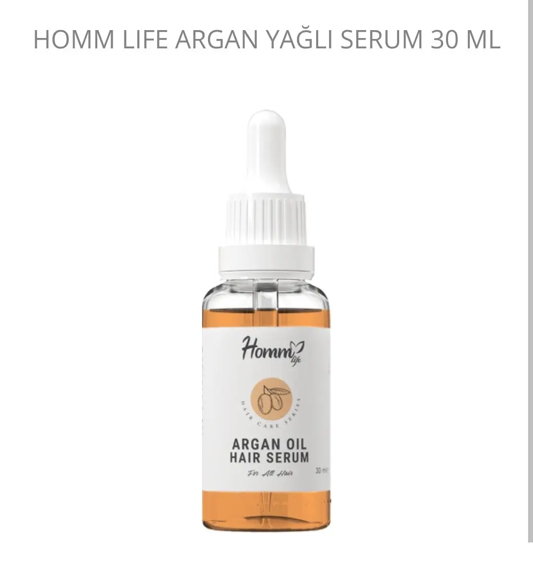 Homm life argan yağlı saç serumu 30 ml ilan görseli