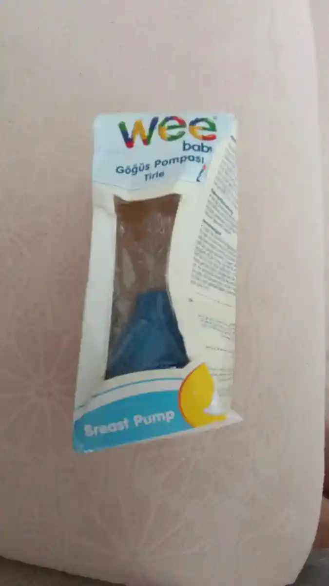 Wee baby göğüs pompası mavi renk sıfır ürün