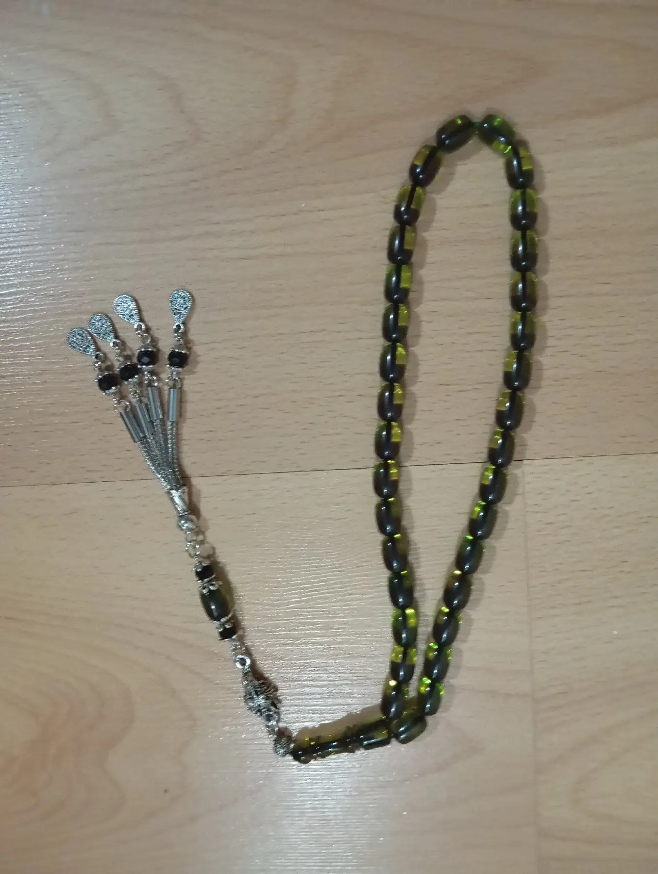 Yeşil cam tesbih