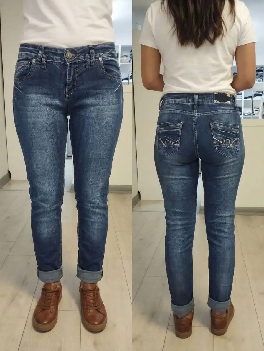 Mavi renkli skinny kot pantolon