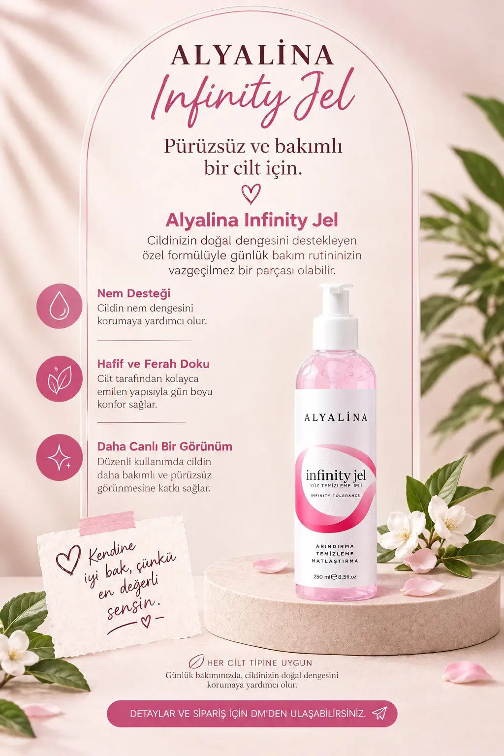 Alyalina infinity cilt bakım jeli
