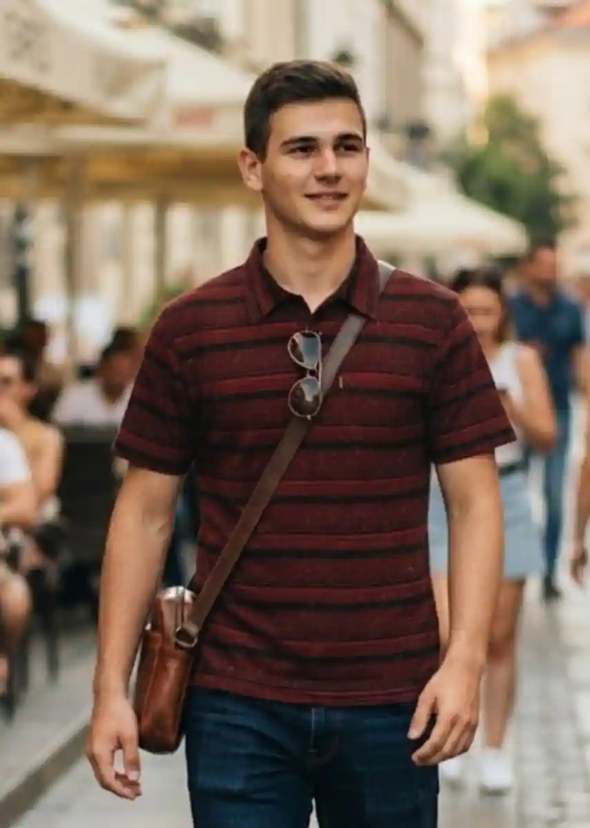 çizgili tshirt