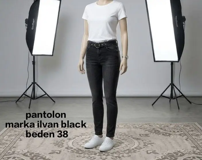 İlvan black beden 38 kadın pantolon