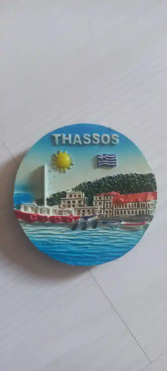 Thassos temalı buzdolabı magneti