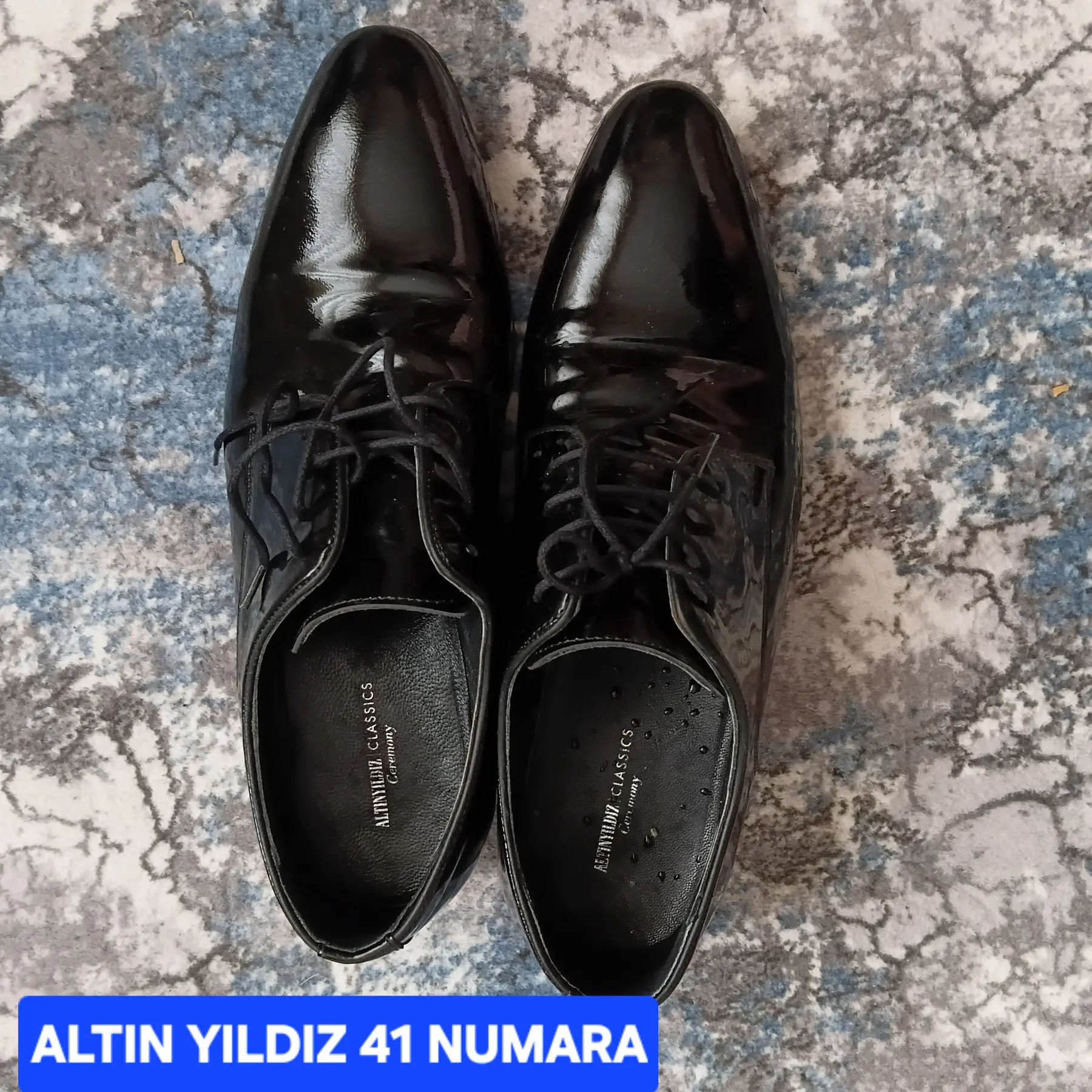 şık siyah erkek ayakkabı 41 numara