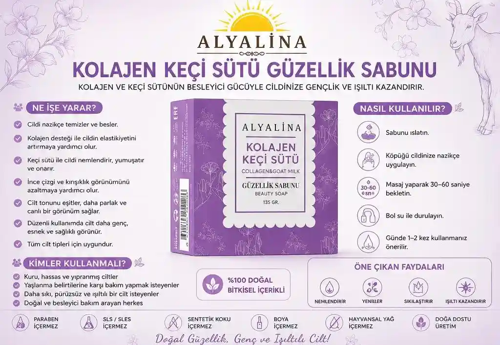Kolajen keçi sütü güzellik sabunu