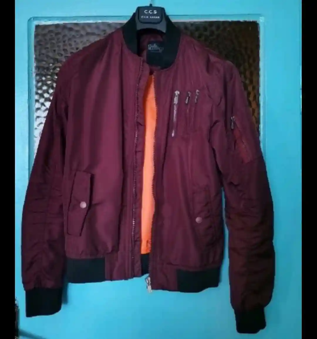 Bordo renkli kış montu