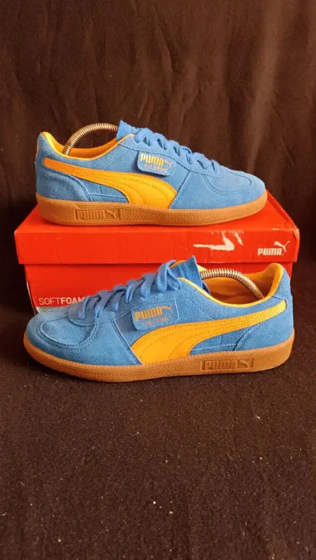 Puma mavi-sarı spor ayakkabı ilan görseli