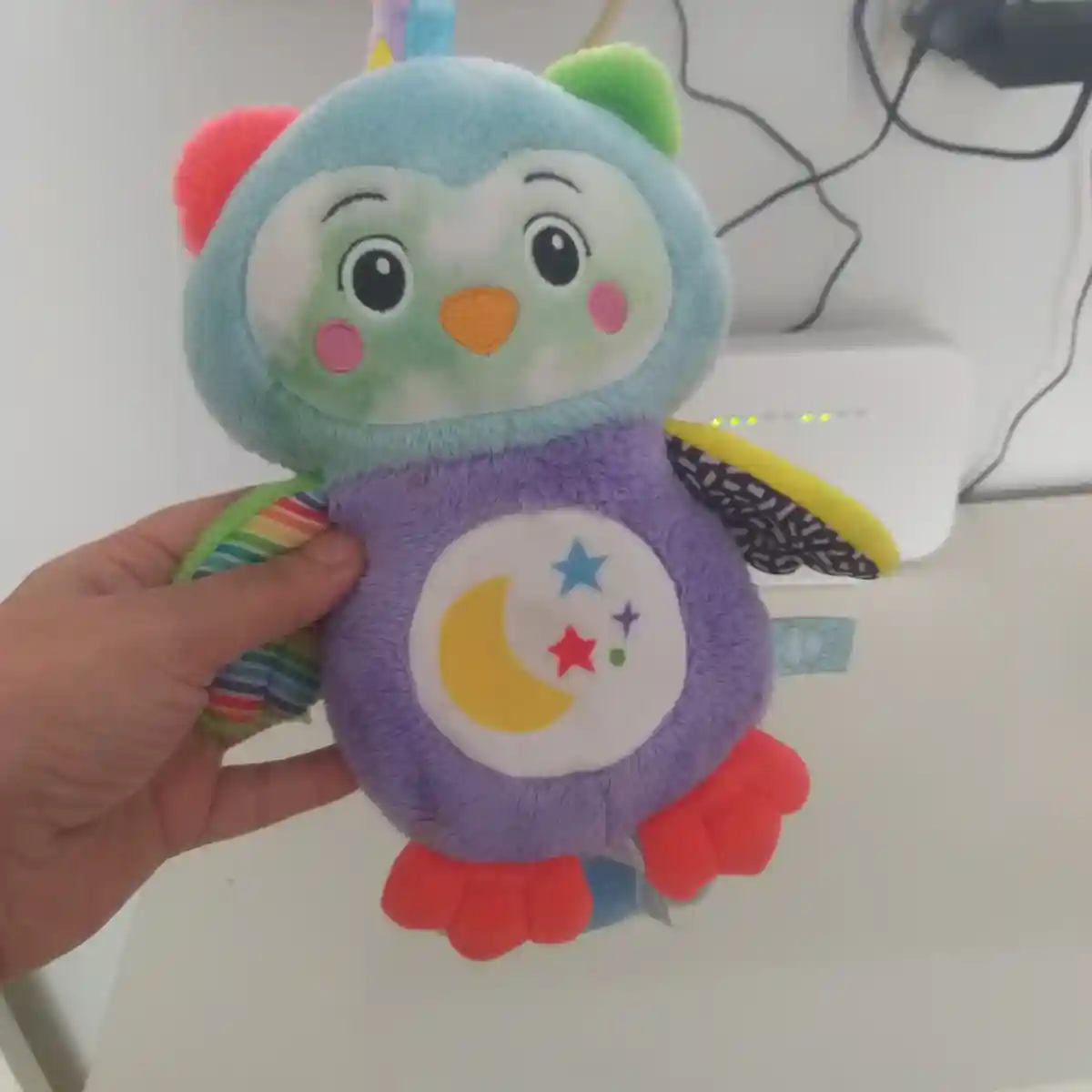 Renkli peluş baykuş oyuncak
