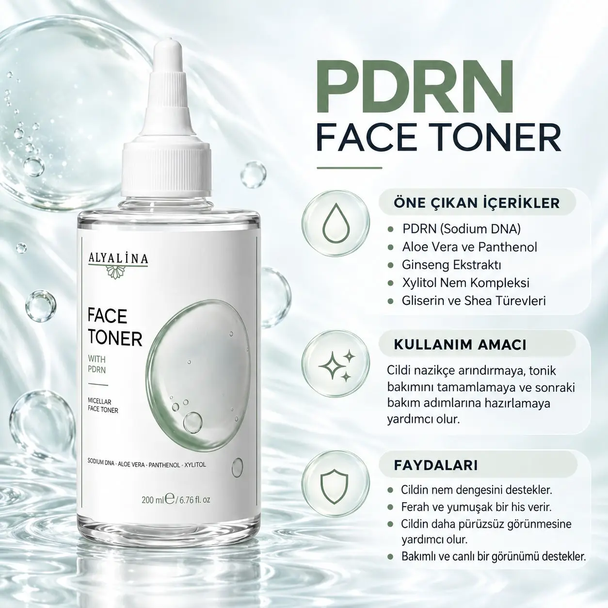 Pdrn i̇çeren yüz toniği