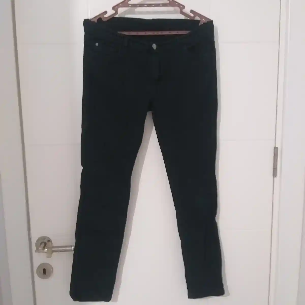 Siyah skinny fit kot pantolon 33 beden
