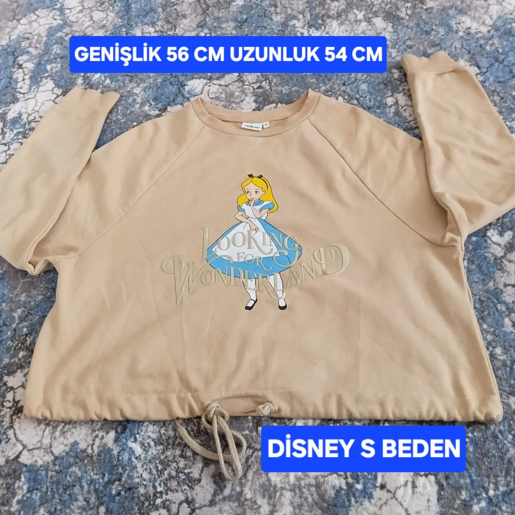 Disney alice harfli kazak - s beden
