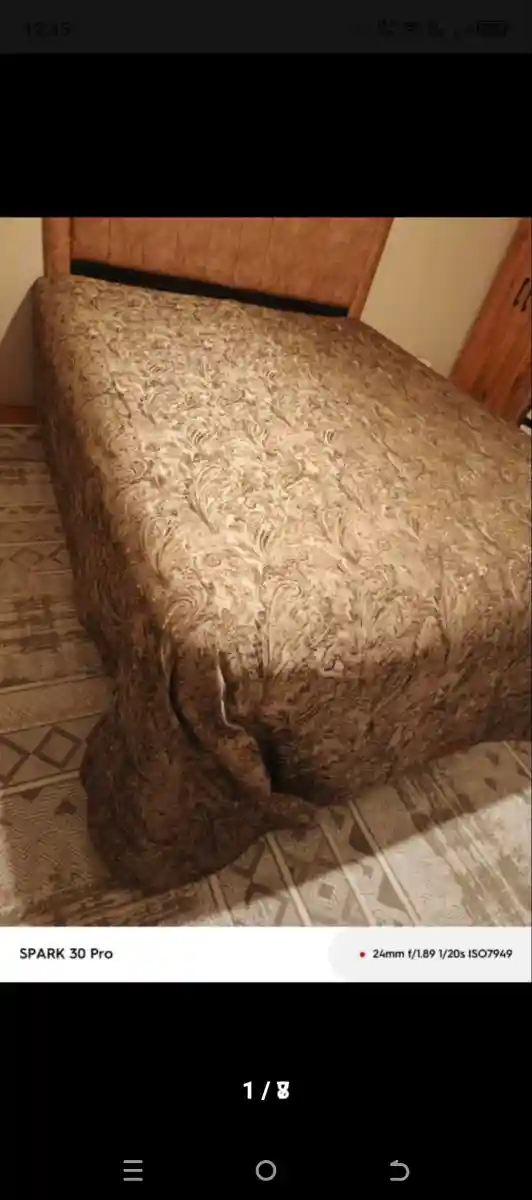 Desenli yatak örtüsü ilan görseli