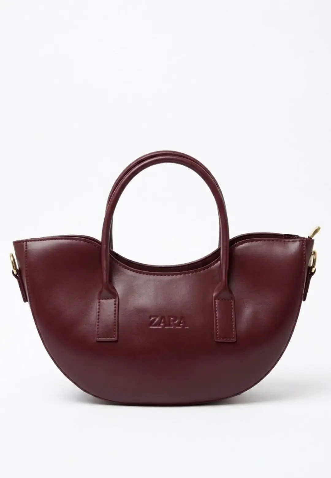 Bordo renkli zara çanta