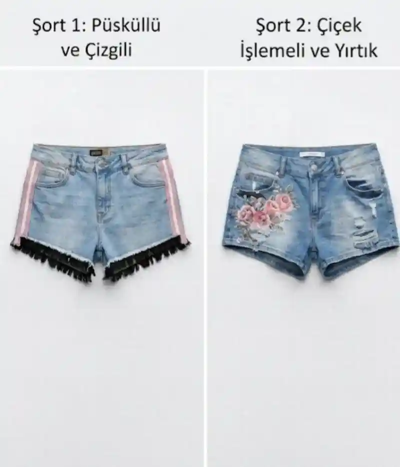 Yazlık şortlar