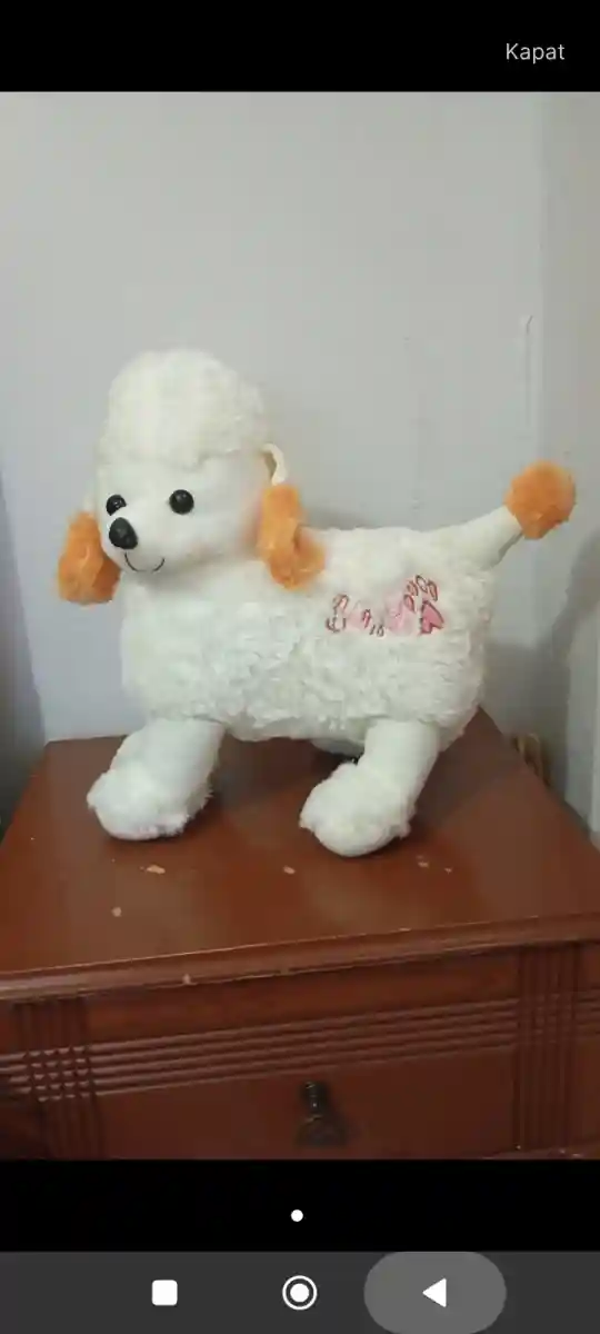 Peluş poodle köpek oyuncağı