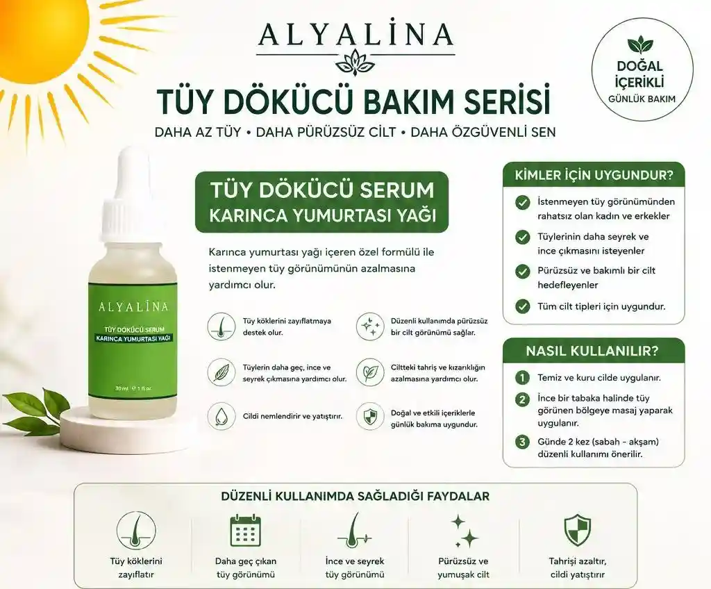 Alyalina tüy dökücü serum