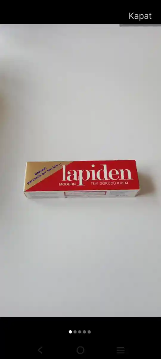 Lapiden tüy dökücü krem