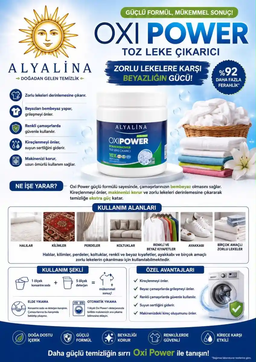 Oxi power toz leke çıkarıcı