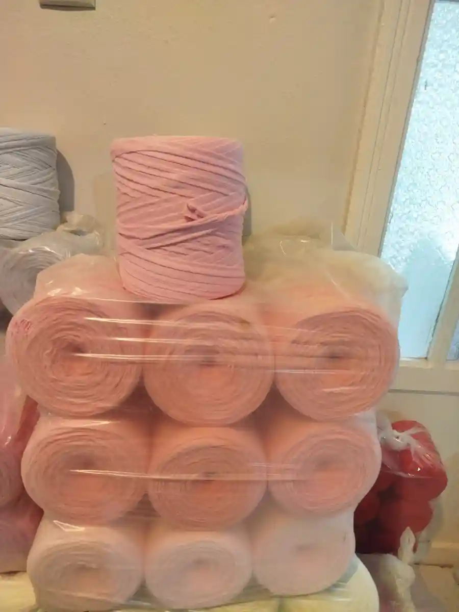 Pembe örgü i̇pi seti