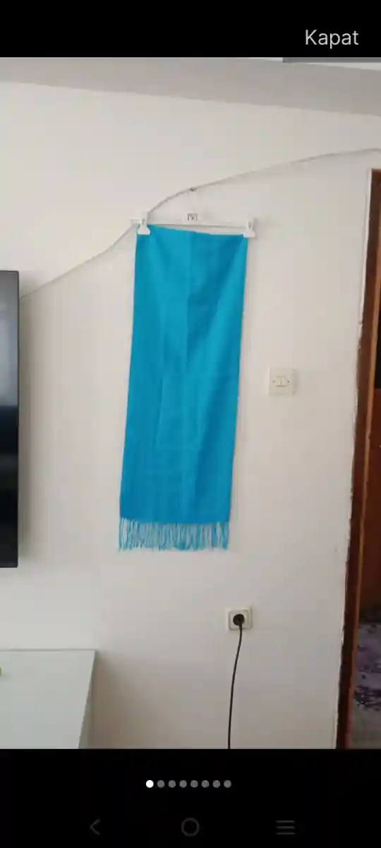 Mavi renkli şal