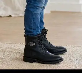 Orjinal harley davidson siyah kışlık bot..