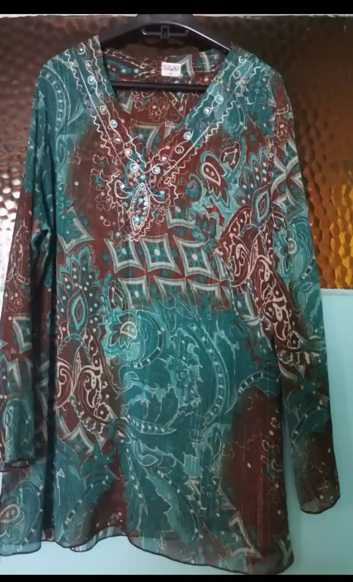 Vintage tam yazlık bluz