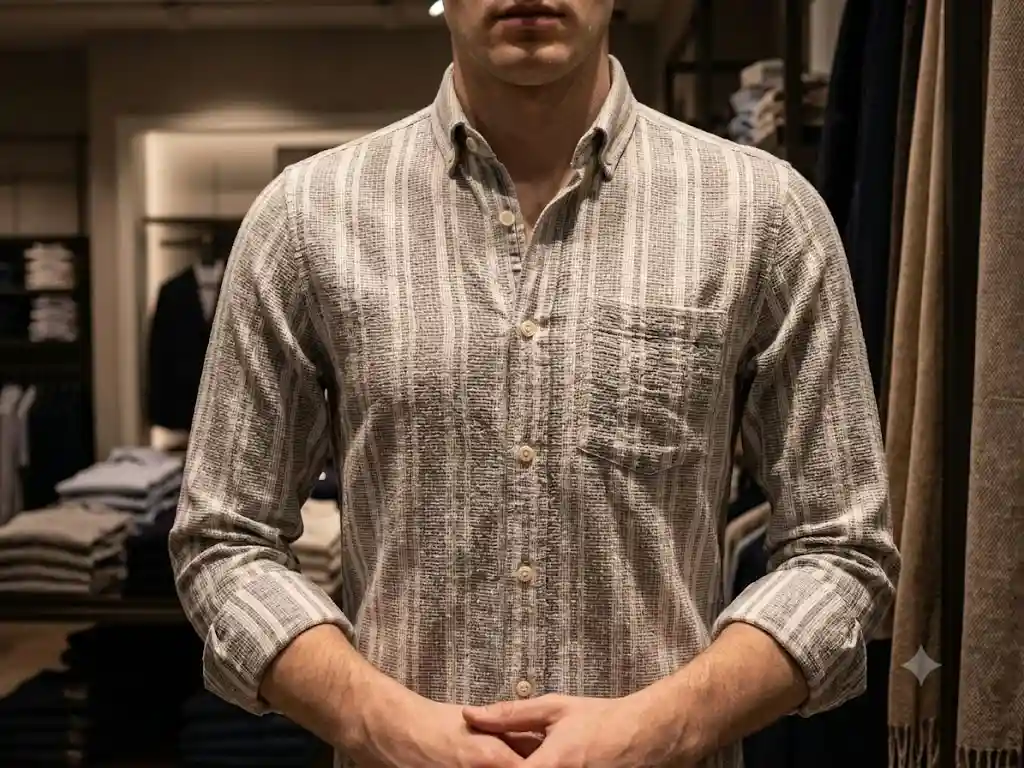 çizgili erkek gömleği