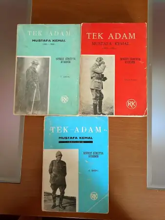 Mustafa kemal'in tek adam kitap seti. 1 - 2- 3 cilt takım