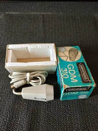 Grundig gdm 310 dinamik mikrofon - dönem 1964 - 1965