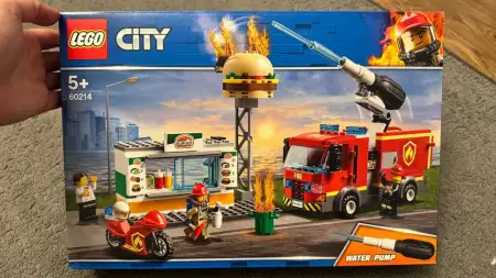 Lego şehir temalı ateş söndürme seti