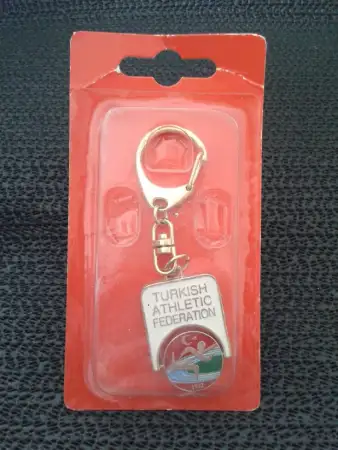 Türkiye atletizm federasyonu anahtarlığı koleksiyonluk sıfır..