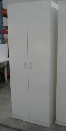 Beyaz i̇ki kapılı dolap