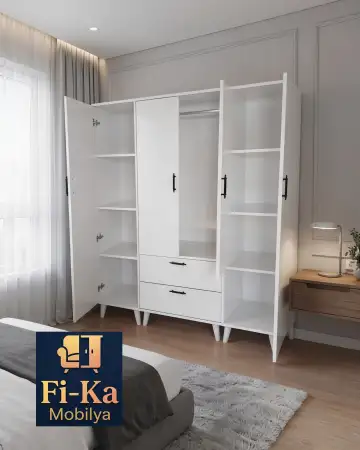 Eve teslim kapıda ödeme 4 kapılı dolap & gardırop