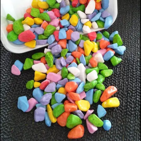 Renkli dekoratif doğal taşlar. 500gr.