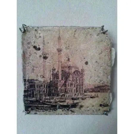 Ortaköy cami̇ taş pano koleksi̇yonluk..