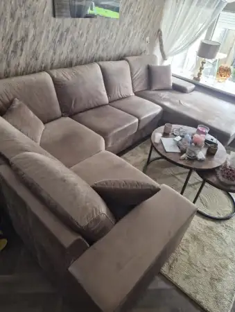 Yeni gibi u şeklindeki kanepe ve 4 sandalye ilan görseli