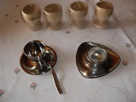 Bakır türk kahvesi fincanı ve tabak seti