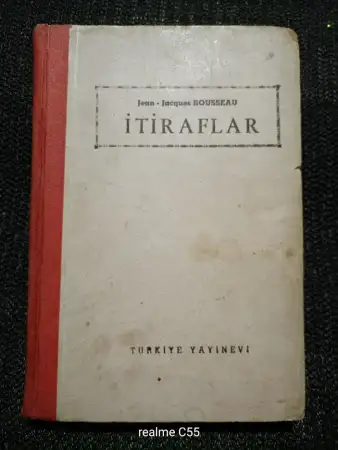 İti̇raflar jean - jacques rousseau 1962 baskisi. nadi̇r. ilan görseli