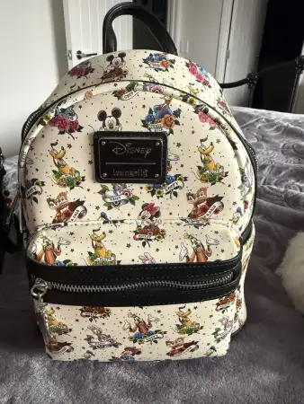 Disney mickey & friends dövme desenli mini sırt çantası