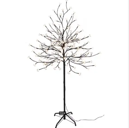 Led kiraz çiçeği işık ağacı - 180 aydınlatılmış çiçek