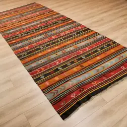 Antika el dokuma kilim (anadolu motifleri)